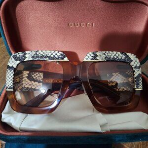 Gucci snakeskin sunglasses